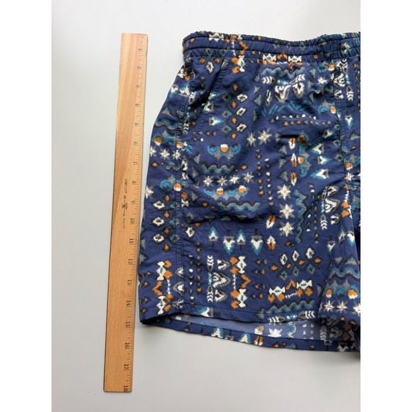 Patagonia Baggies Shorts Womens Blue Geometric Tribal Print Large - Picture 5 of 10